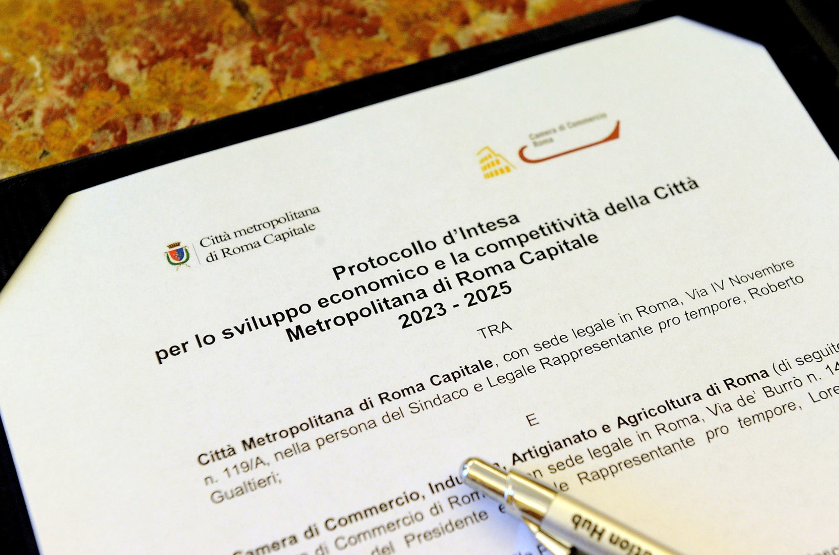 Firmato il protocollo d'intesa tra Camera di Commercio di Roma e Città Metropolitana di Roma Capitale