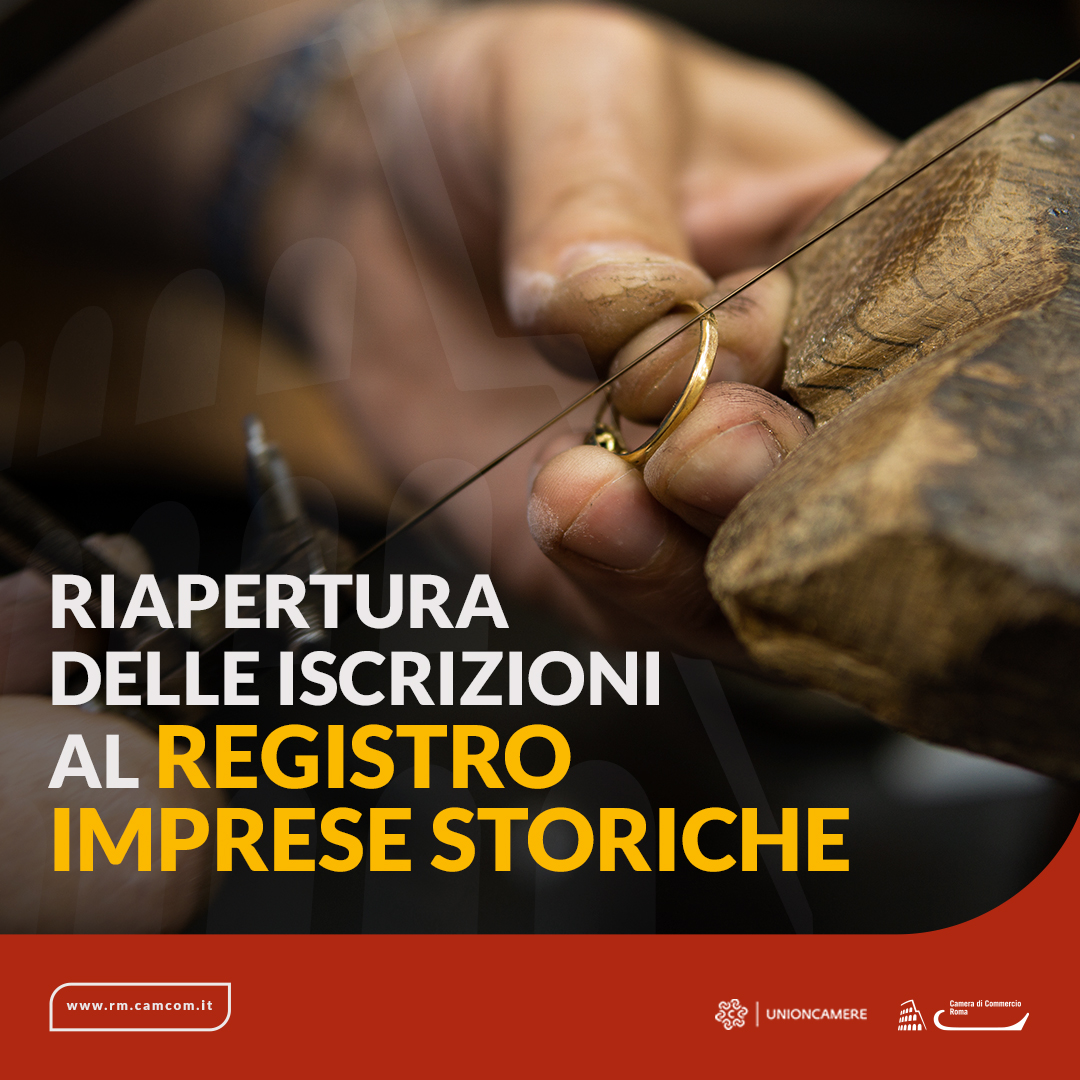 Registro Imprese Storiche: candidature entro il 31 luglio