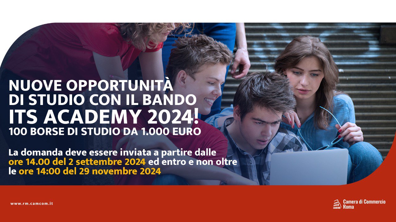 Bando ITS Academy: in palio 100 borse di studio 