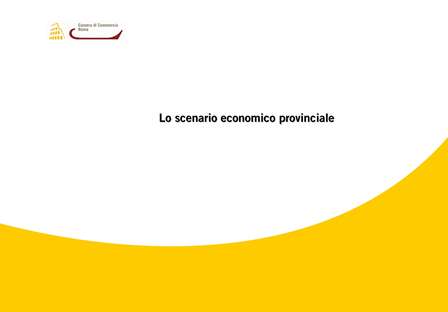 lo scenario economico prov 2011 - 2014